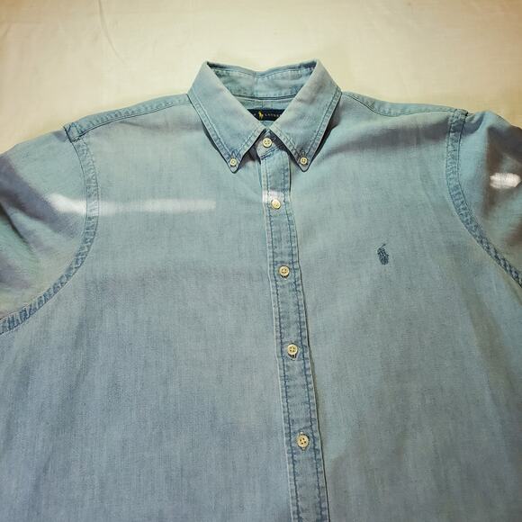 Ralph Lauren Mens Shirt- Short Sleeve Size XL - Picture 4 of 7